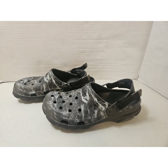 Crocs Classic All Terrain Clog Black Mossy Oak Elements Hunting Mens 8 Womens 6 - Picture 5 of 9